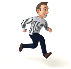 Fun 3D cartoon casual character
