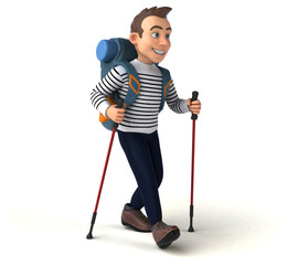 Fun 3D cartoon casual character