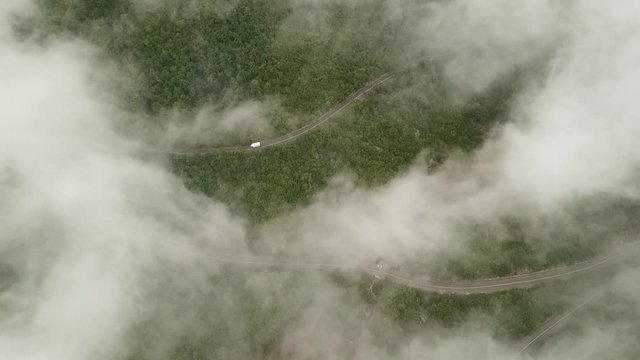 road through the  clowds