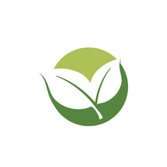 nature green leaf element vector icon. green leaves vector symbol
