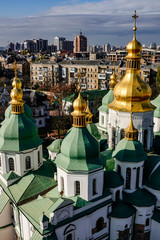 Kiev,Ukraine St Sophia's Cathedral The cathedral was built over nine centuries and is a great example of Byzantine and Ukrainian Baroque architecture.