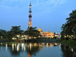 Mosque at night