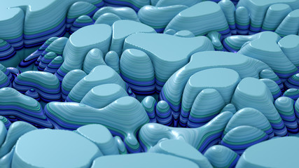 Obraz premium Soft, nice abstract background in bright colors. 3d illustration, 3d rendering.