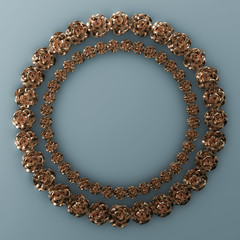 Elegant autumn background. 3d illustration, 3d rendering.