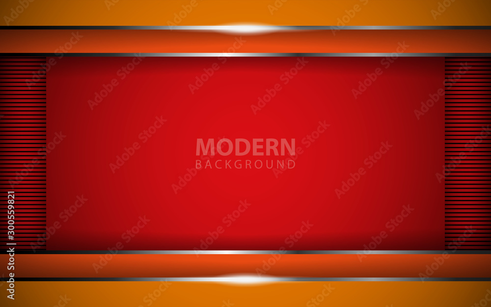 Poster abstract colorful overlapping layers background a combination with silver texture line decoration. l