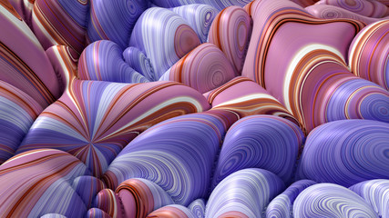 Fototapeta premium Soft, nice abstract background in bright colors. 3d illustration, 3d rendering.