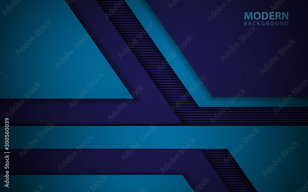 Poster abstract blue paper shapes overlapping layers texture background. modern and trendy concept vector d