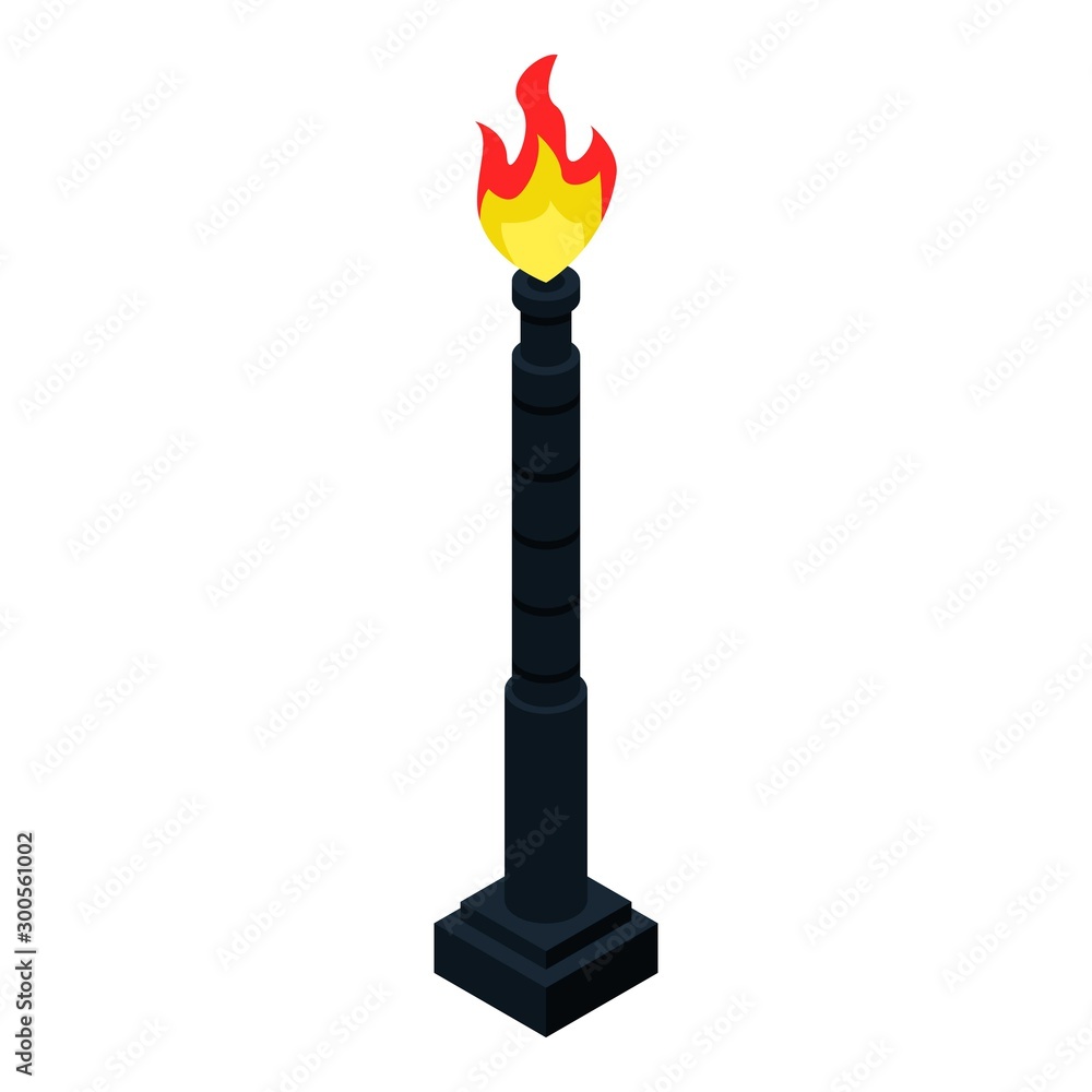 Poster derrick tower icon. isometric of derrick tower vector icon for web design isolated on white backgrou