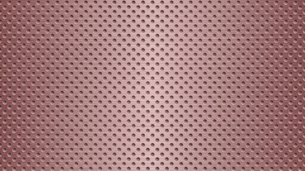 Obraz premium Abstract metal background with holes in light red colors