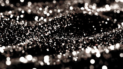 Luxury glitter background. 3d illustration, 3d rendering.