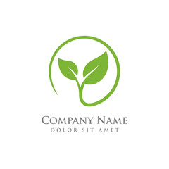 nature green leaf element vector icon. green leaves vector symbol