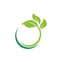 nature green leaf element vector icon. green leaves vector symbol