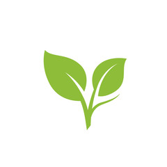 nature green leaf element vector icon. green leaves vector symbol