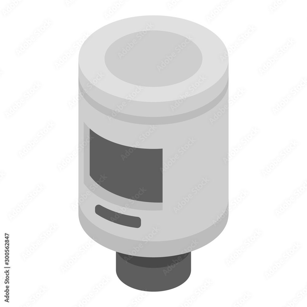 Poster digital boiler icon. isometric of digital boiler vector icon for web design isolated on white backgr