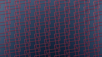 Interior pattern, architectural background. 3d illustration, 3d rendering.