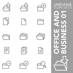Thin line Icon set of Office and Business 01. Linelinge are the best pictogram pack unique design for all dimensions and devices. Vector graphic, symbol, logo and website content.