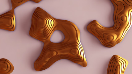 Interior pattern, architectural background. 3d illustration, 3d rendering.