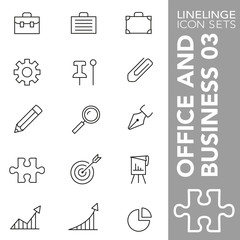 Thin line Icon set of Office and Business 03. Linelinge are the best pictogram pack unique design for all dimensions and devices. Vector graphic, symbol, logo and website content.