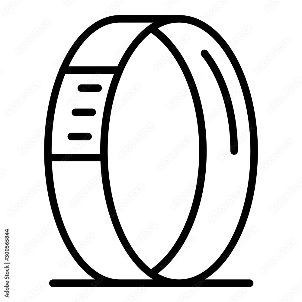 Poster app smartwatch icon. outline app smartwatch vector icon for web design isolated on white background