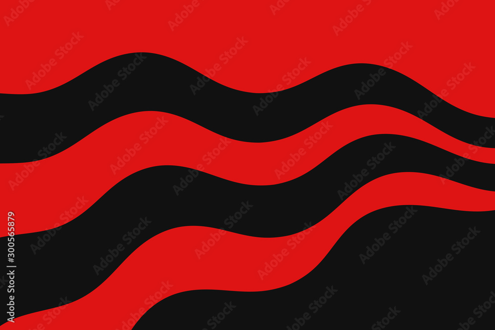 Poster abstract vector red and black background with curved lines. pattern backdrop for landing pages.