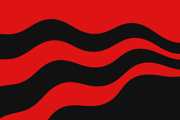 Abstract vector red and black background with curved lines. Pattern backdrop for landing pages.