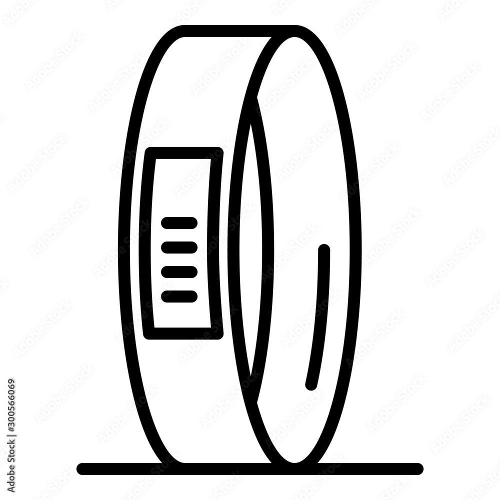 Aufkleber digital smartwatch icon. outline digital smartwatch vector icon for web design isolated on white bac