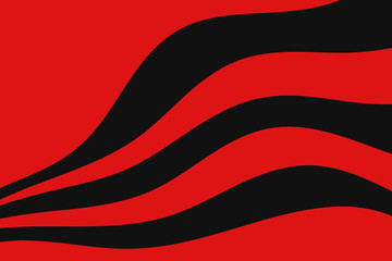 Abstract vector red and black background with curved lines. Pattern backdrop for landing pages.