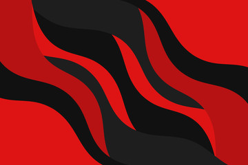 Abstract vector red and black background with curved lines. Pattern backdrop for landing pages.