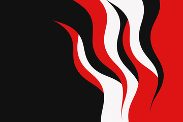 Abstract vector red and black background with curved lines. Pattern backdrop for landing pages.