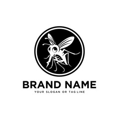 mosquito logo design vector template white background