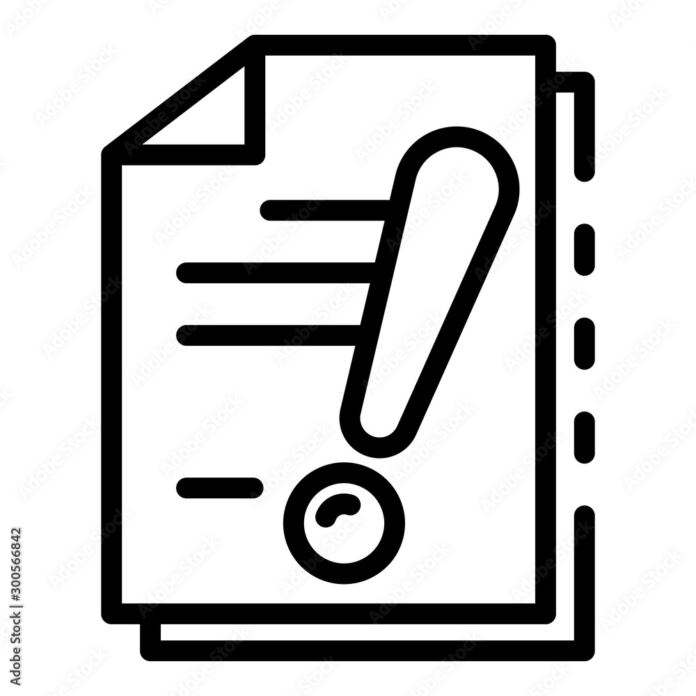 Poster startup documents icon. outline startup documents vector icon for web design isolated on white backg