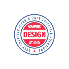 Design graphic badge vector logo in retro vintage style. Premium quality, limited edition. Emblem template. 