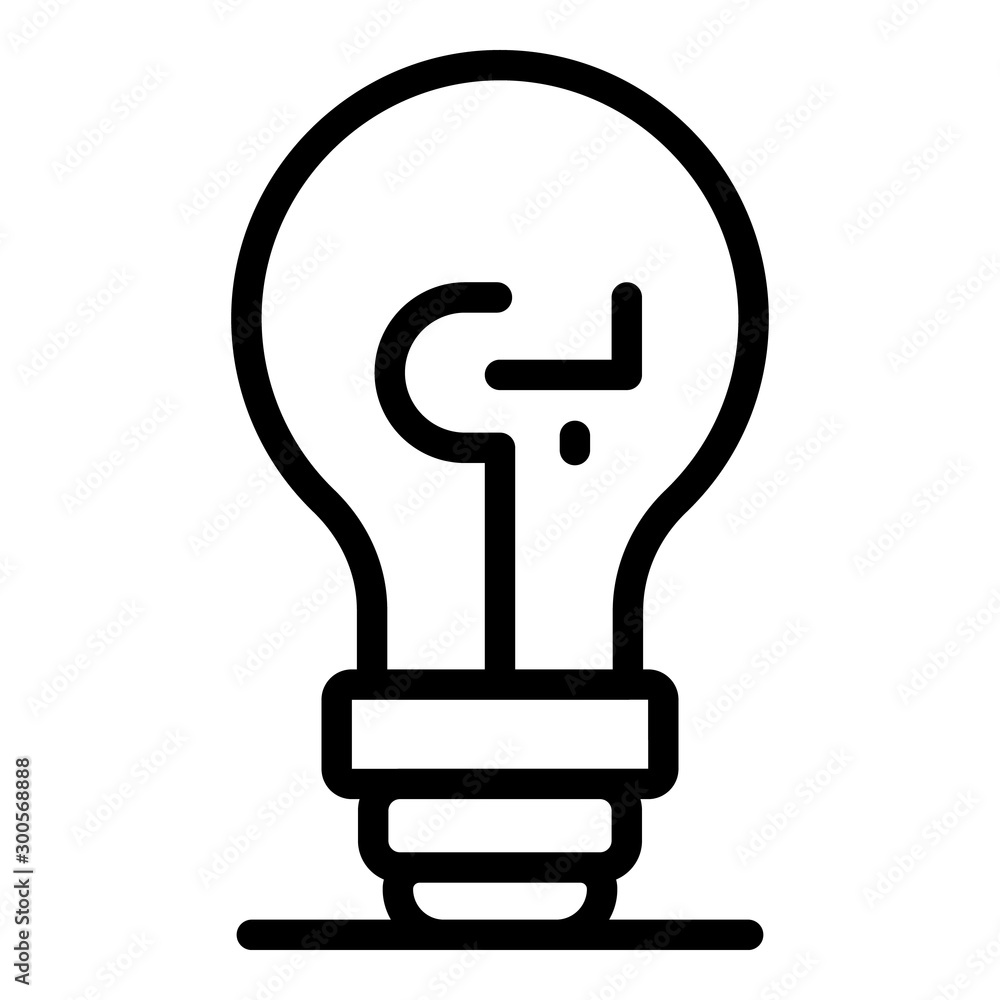 Poster bulb project icon. outline bulb project vector icon for web design isolated on white background