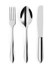 Fork, spoon and knife