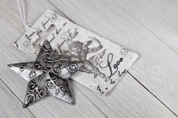 Decorative Christmas Tag And Star