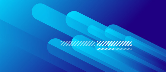 Flowing neon gradients geometric abstract background with straight lines and round tails. Fluid color pattern of color liquid gradient background for wallpaper, banner, background, card, landing page