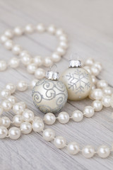 Elegant Christmas Decoration With Pearls