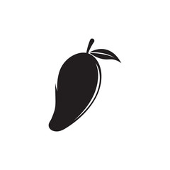 Mango in flat style. Mango vector logo