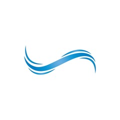 Water Wave Logo Template. vector Icon illustration design 