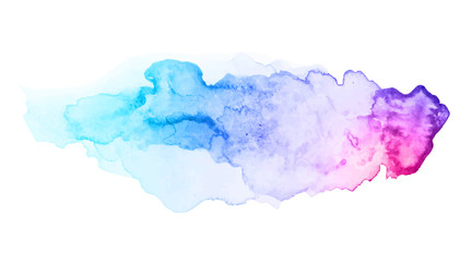 Abstract watercolor art hand paint on white background, watercolor background.