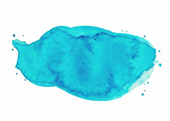 Abstract watercolor art hand paint on white background, watercolor background.