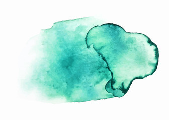 Abstract watercolor art hand paint on white background, watercolor background.