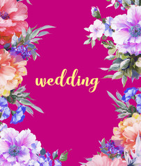 beautiful flowers illustration