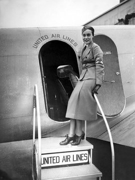 United Airline Stewardess Agnes Hurt