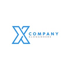 letter x logo, symbol and template