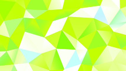 abstract pattern mosaic colorful yellow-green, blurred background, computer graphics