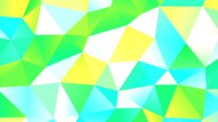 abstract pattern mosaic colorful yellow-green, blurred background, computer graphics