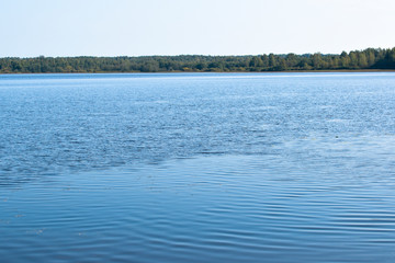 old wooden pier in the lake