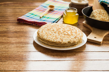 Pancakes. Traditional Russian food