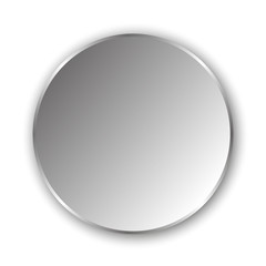 Vector blank button isolated. Vector illustration.